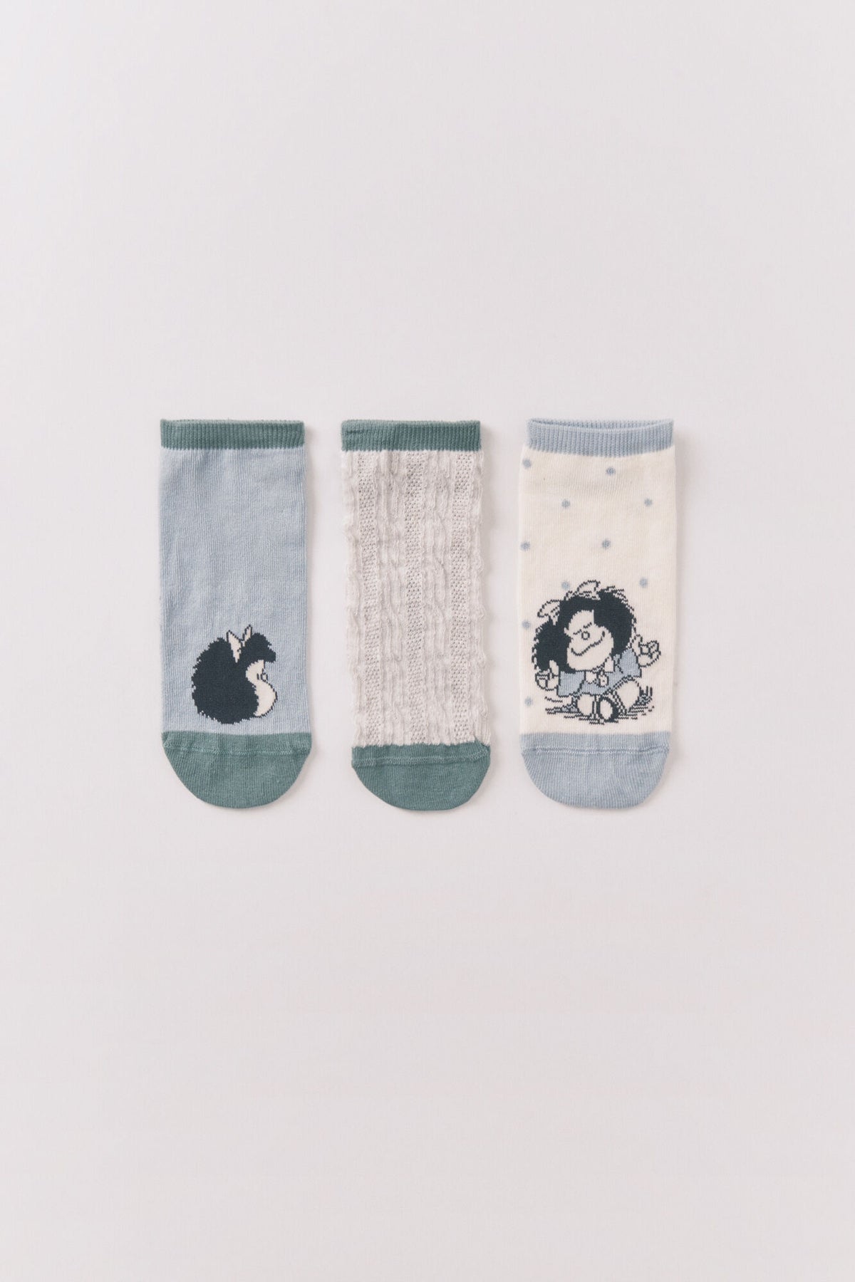 Women Secret 3-Pack Mafalda Ankle Socks