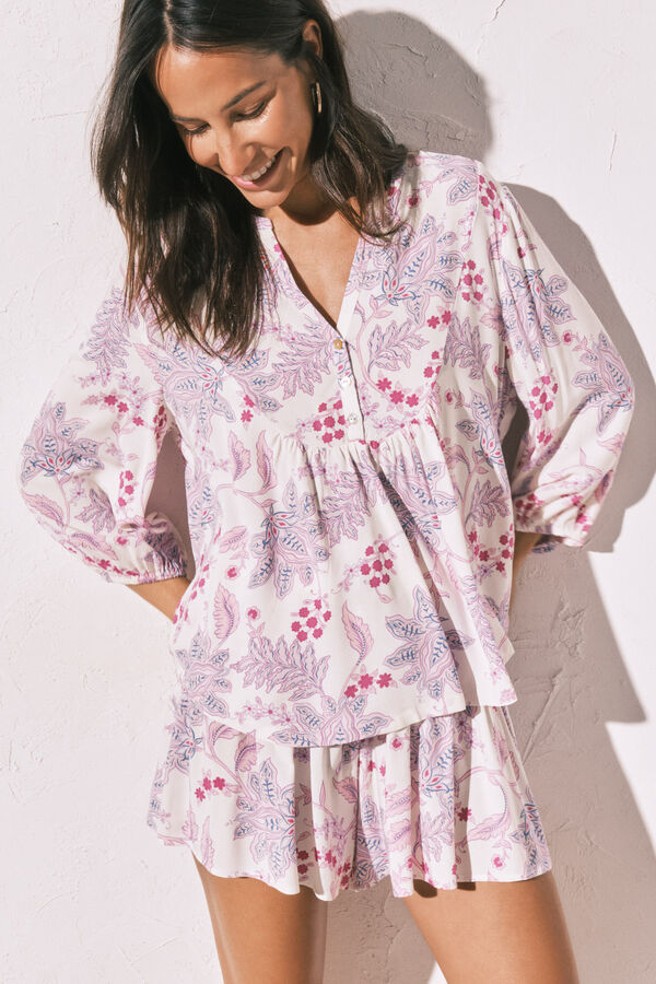 Women Secret Printed skirt and camisole set
