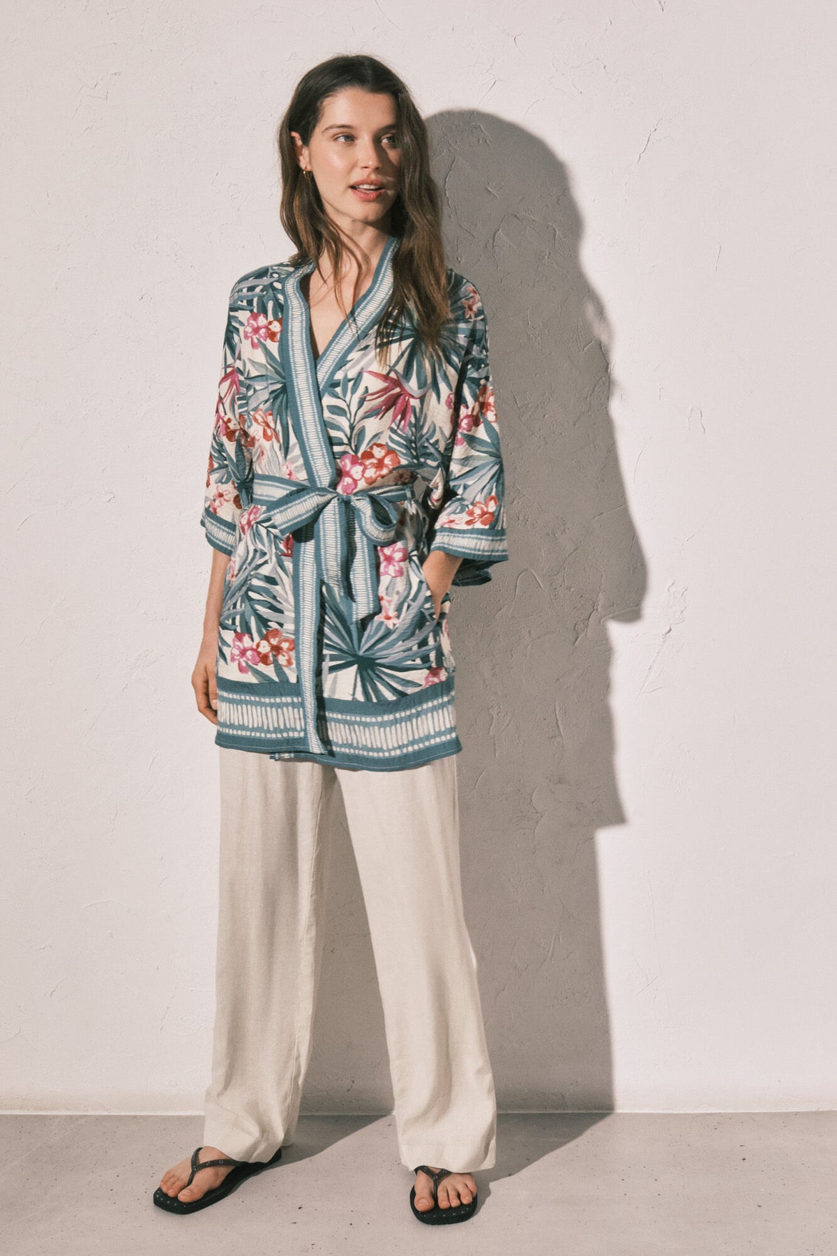 Women Secret Printed Kimono