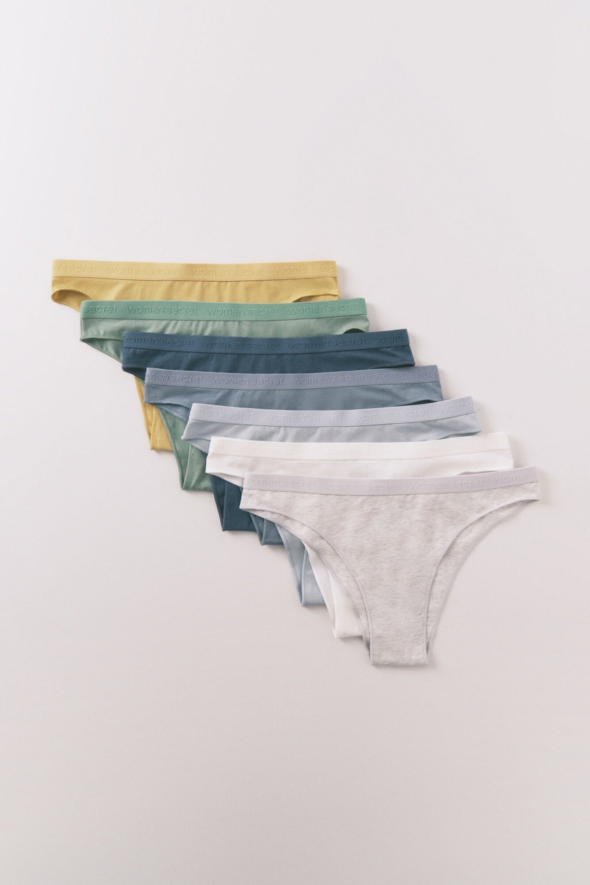Women Secret 7-Pack Super Soft Logo Brazilian Briefs