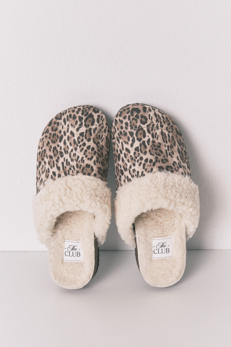 Women Secret Animal print sheepskin clog-style sneakers