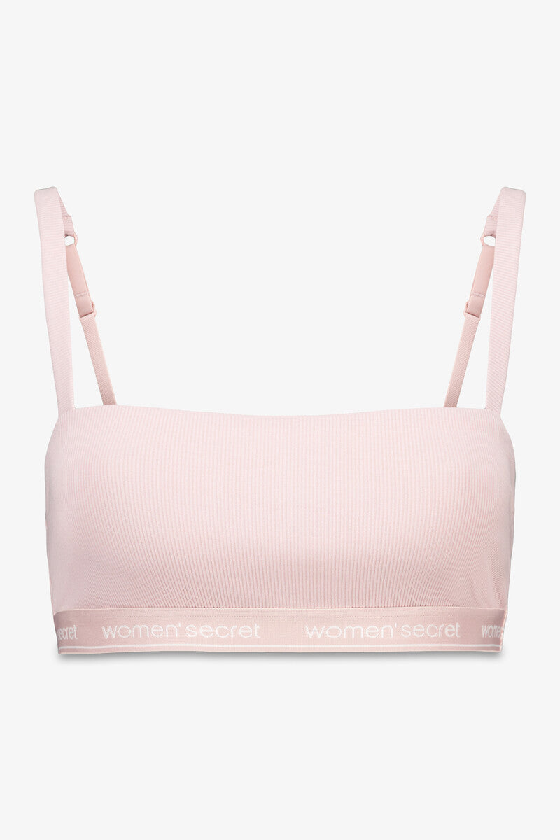 Women Secret seamless pink cotton top