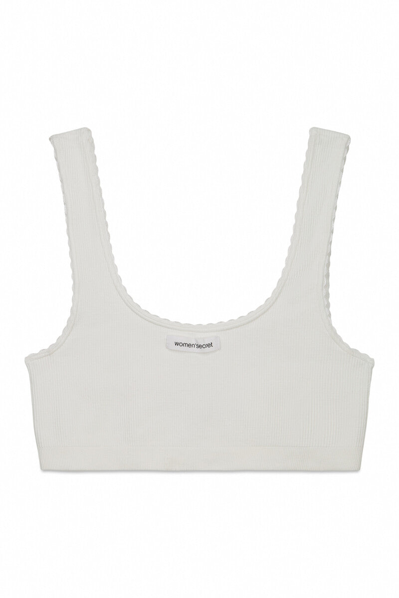 Women Secret seamless ribbed top