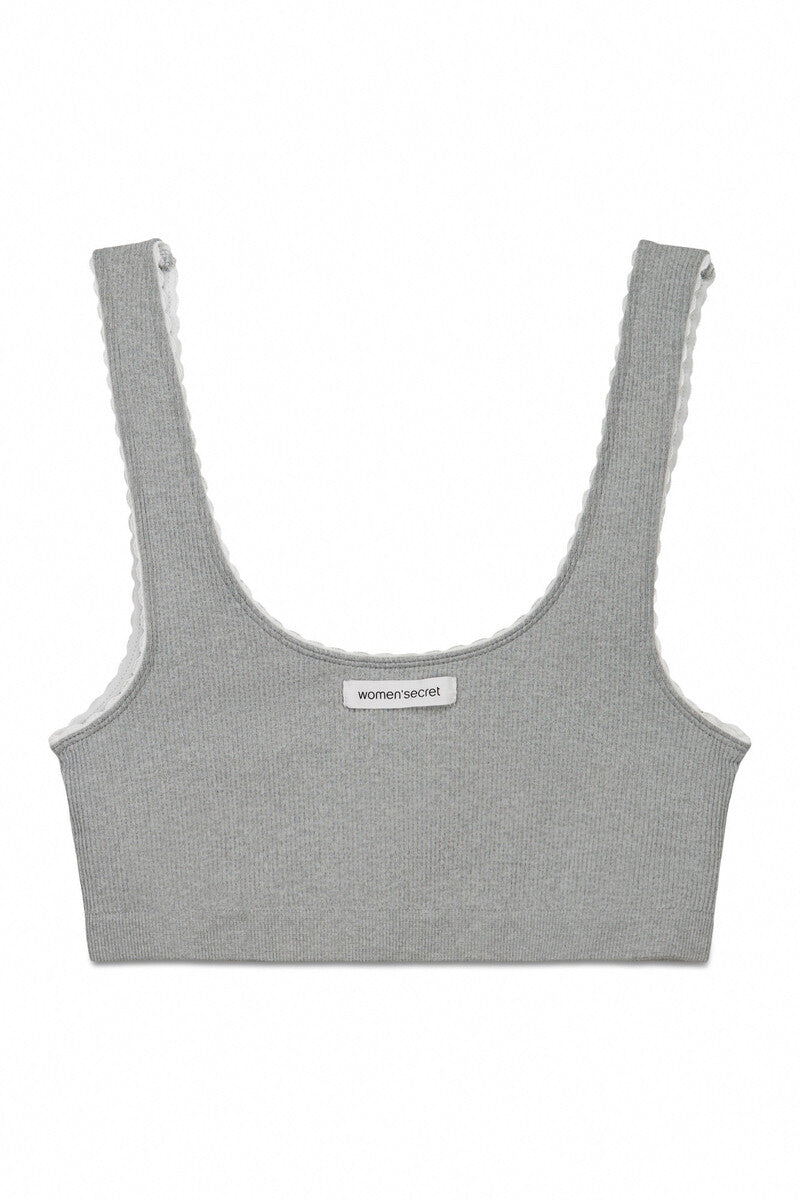 Women Secret seamless ribbed top