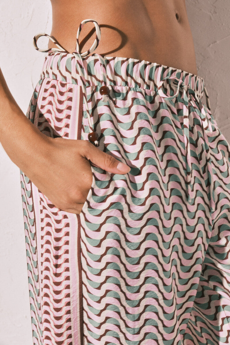 Women Secret Geometric print long trousers