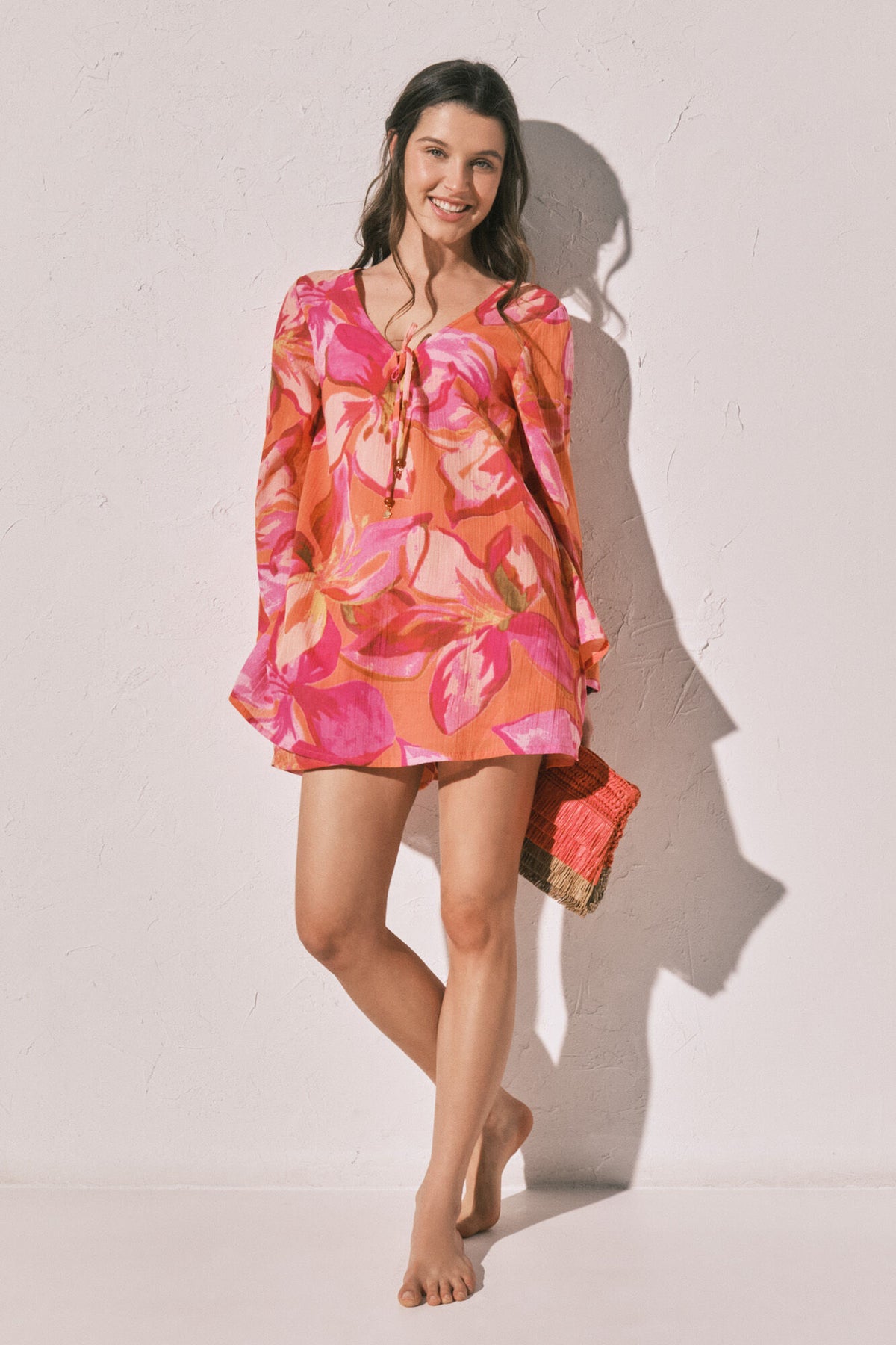 Women Secret Floral Short Tunic Dress