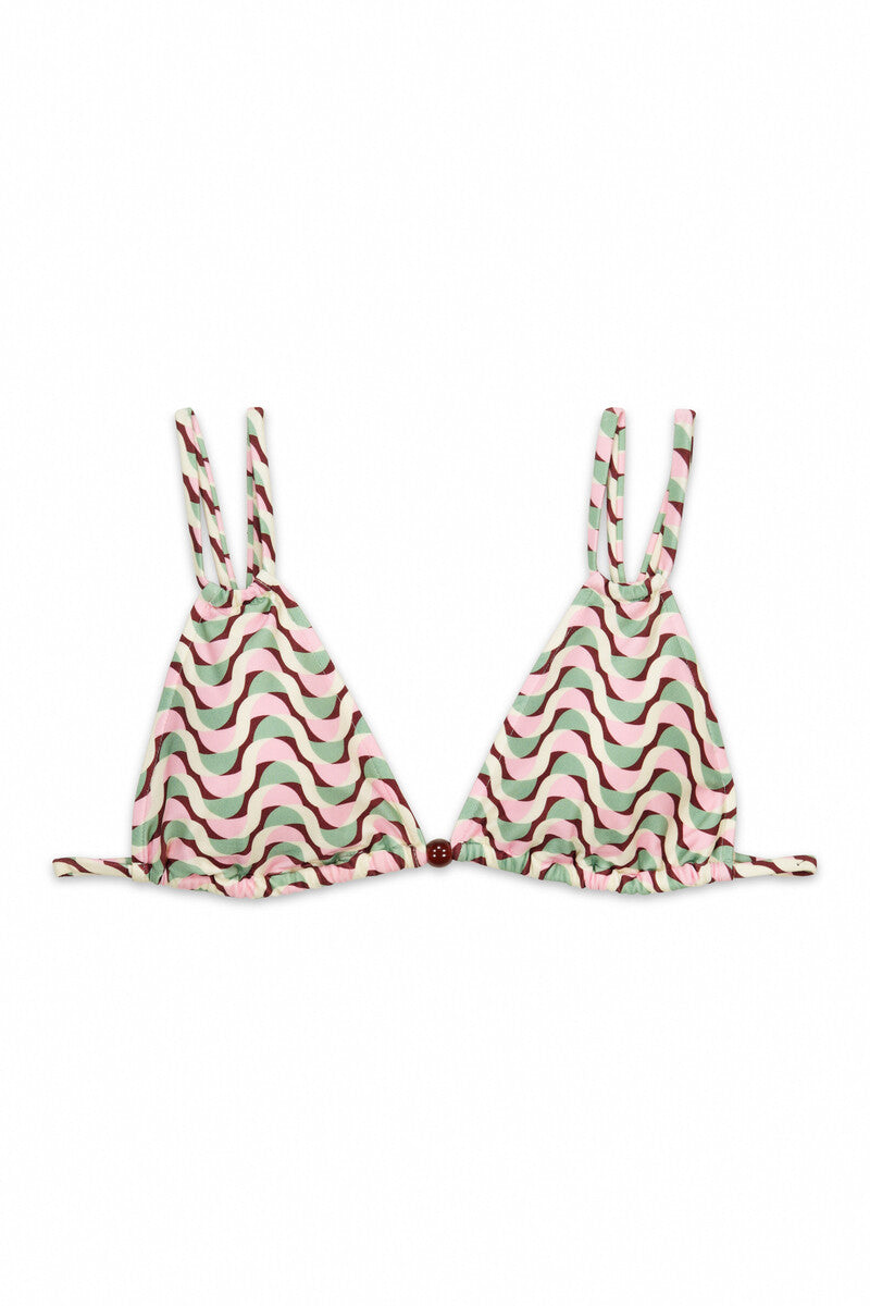 Women Secret Geometric print triangle bikini top