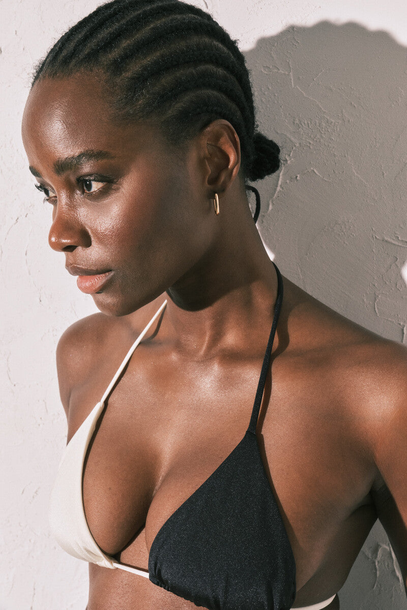 Women Secret block triangle bikini top