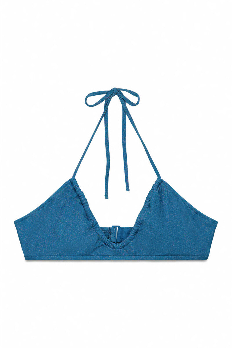 Women Secret glitter ruched bikini top