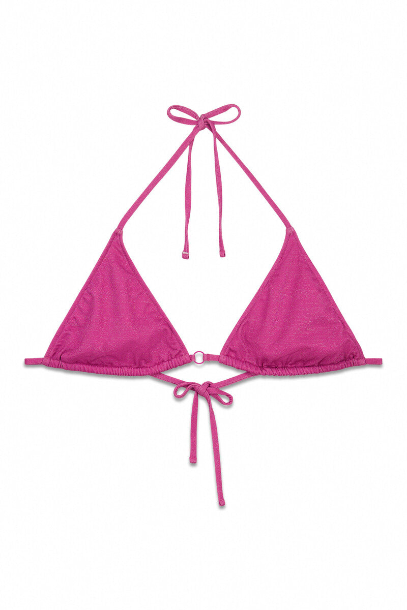 Women Secret sparkly triangle bikini top