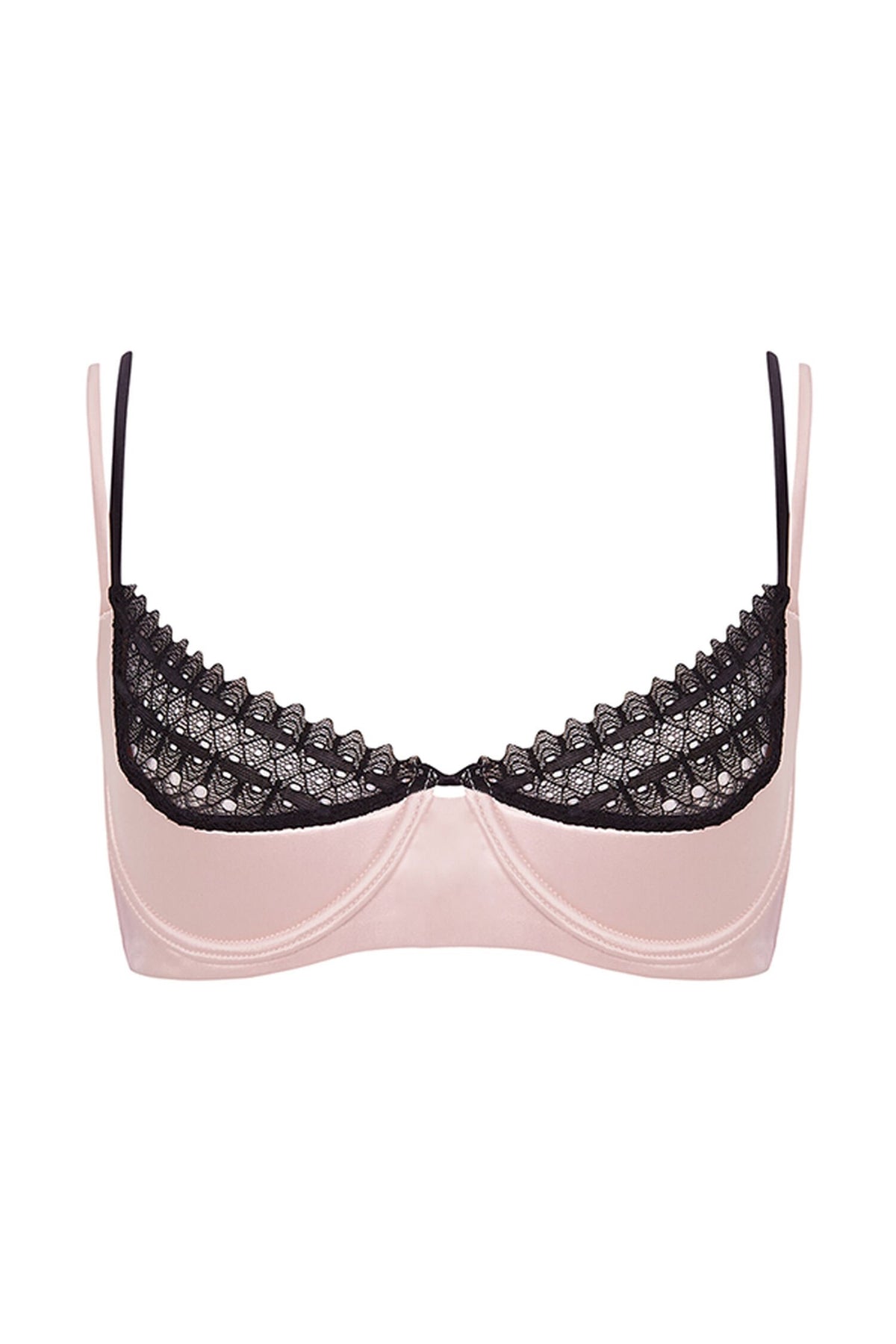 Women Secret Beautiful Lace Satin Balconette Bra