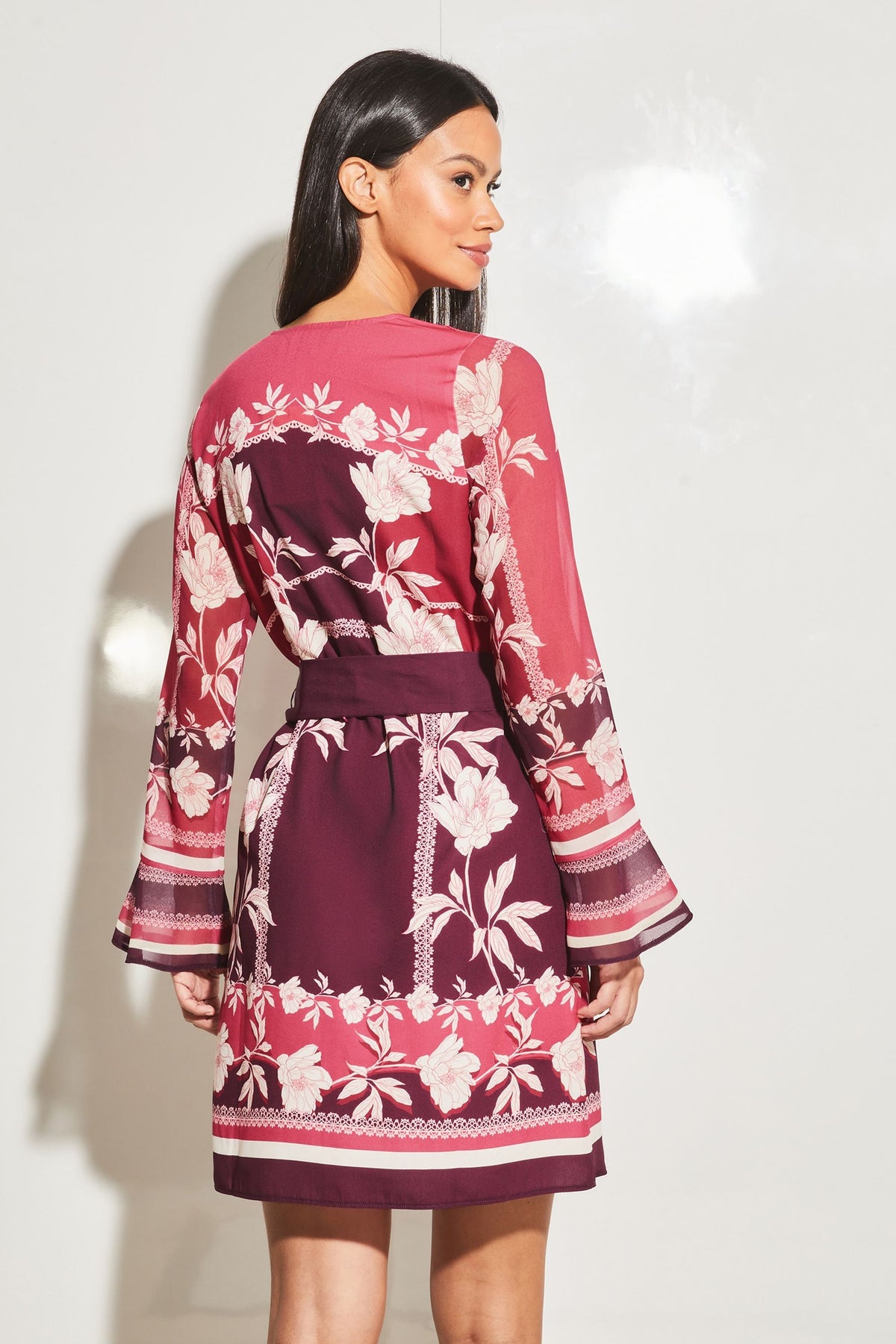 Lipsy London Printed V-Neck Shift Dress