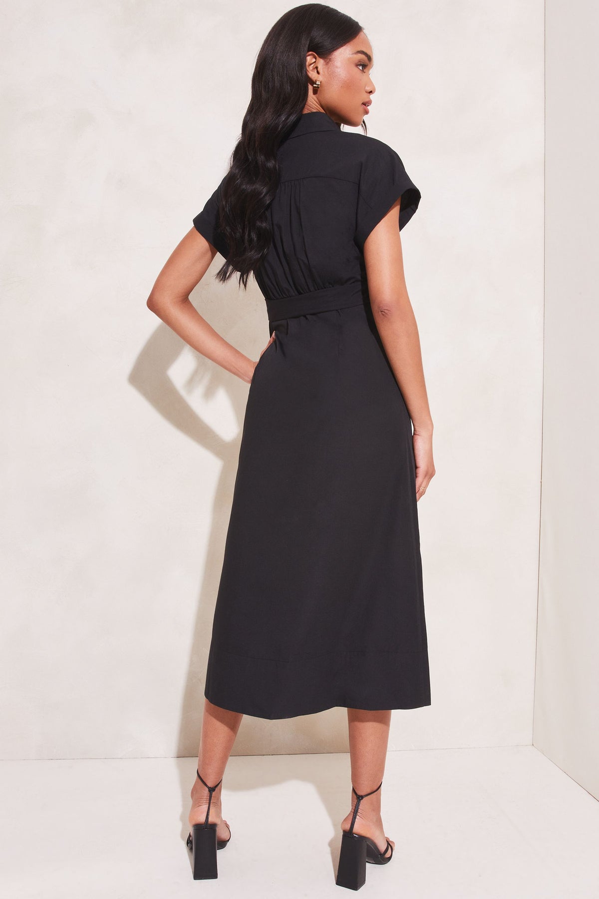 Lipsy London Belted Button-Through Shirt Dress