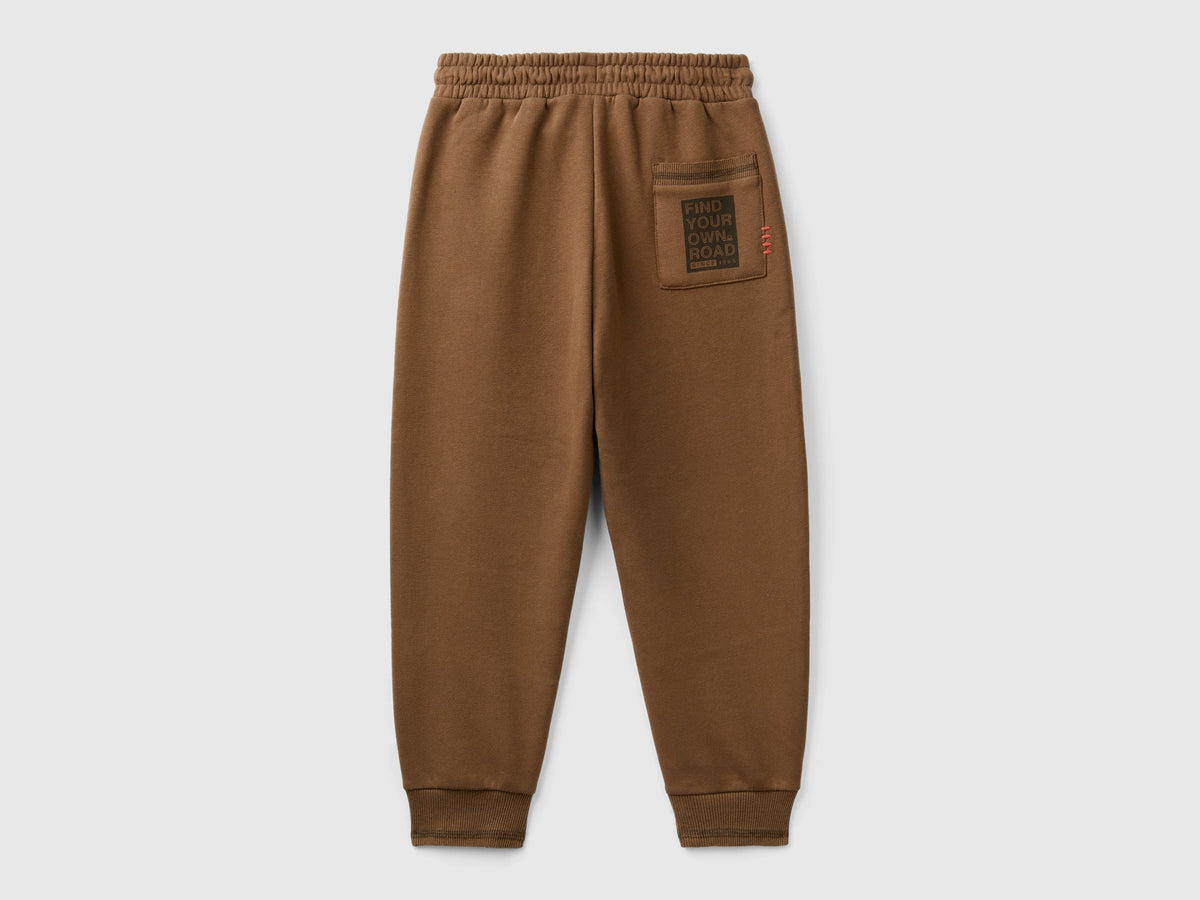 Benetton Warm sweatpants with print