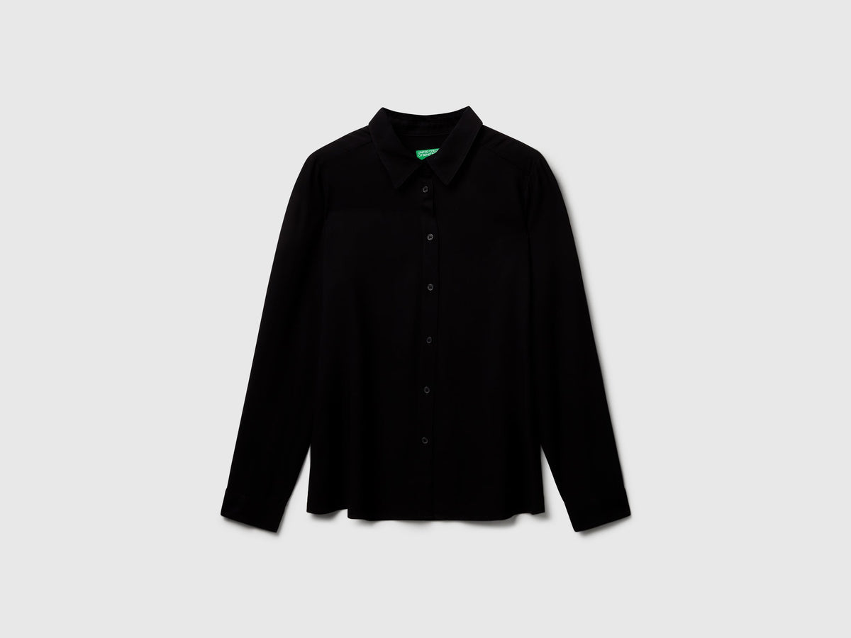 Benetton Regular fit shirt in viscose