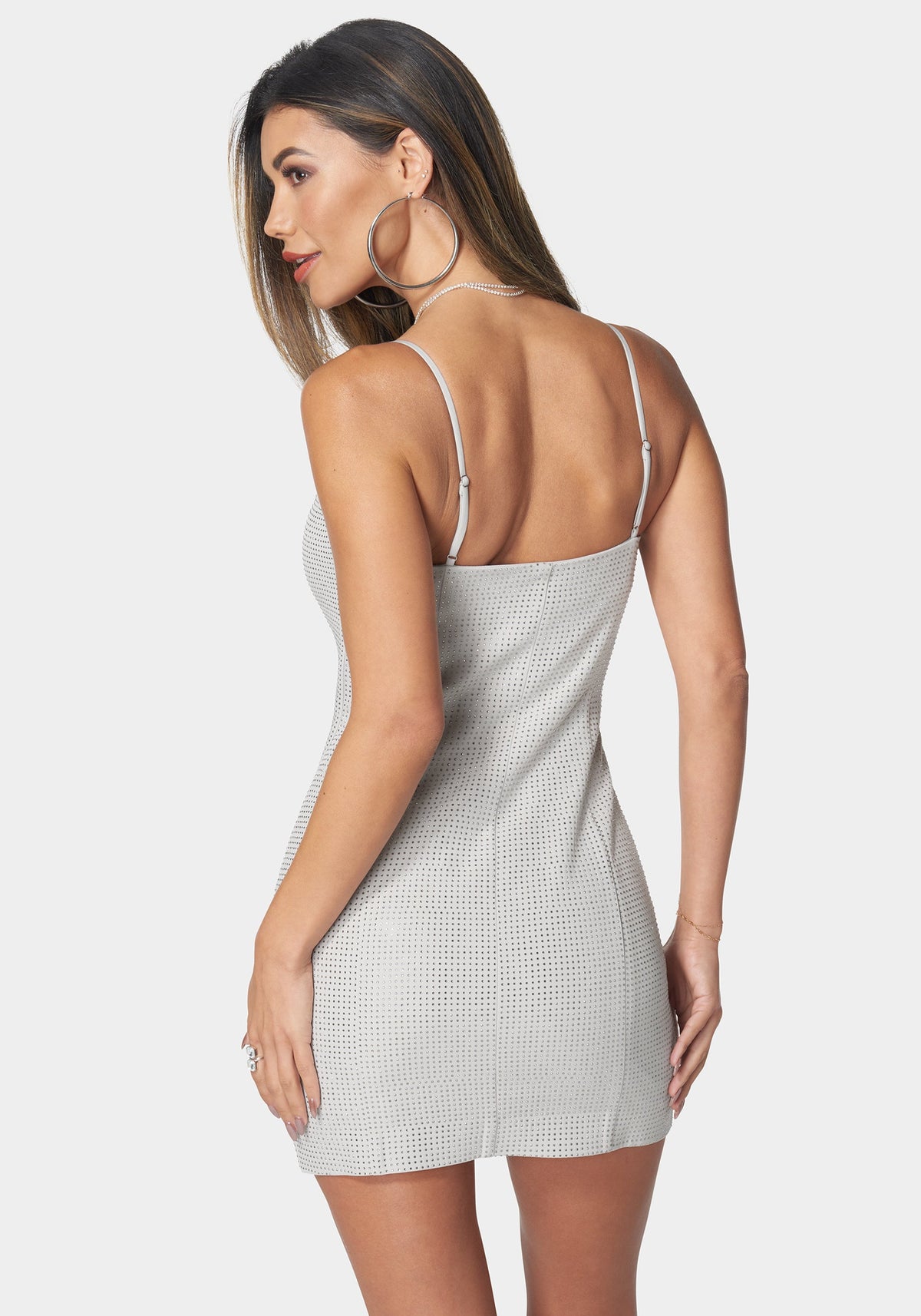 Bebe Crystal Strapless Pencil Dress