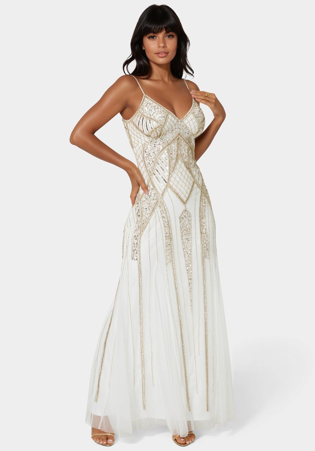 Bebe Beaded Gown