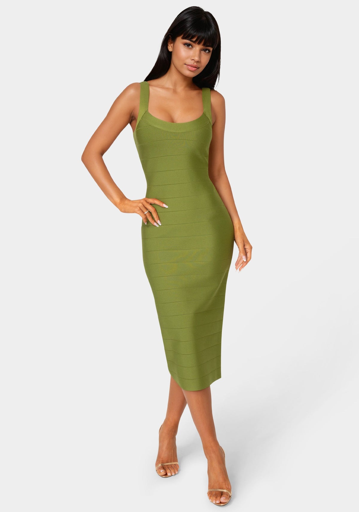 Bebe Bandage Midi Tank Dress