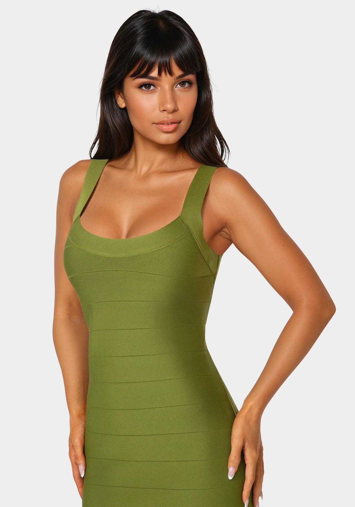 Bebe Bandage Midi Tank Dress