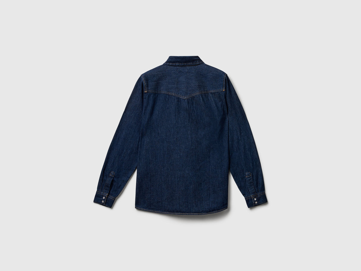 Benetton Western denim shirt