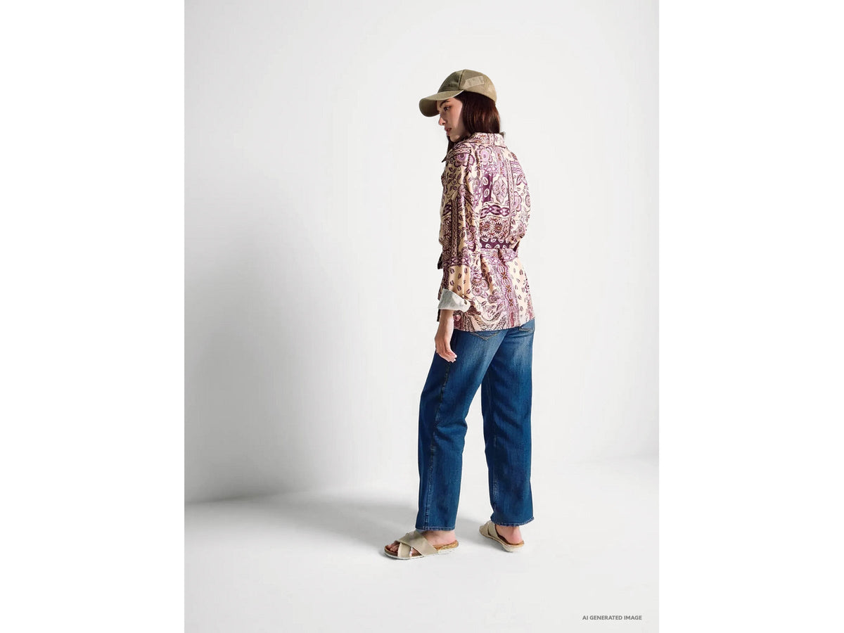 Benetton Cropped cotton jeans