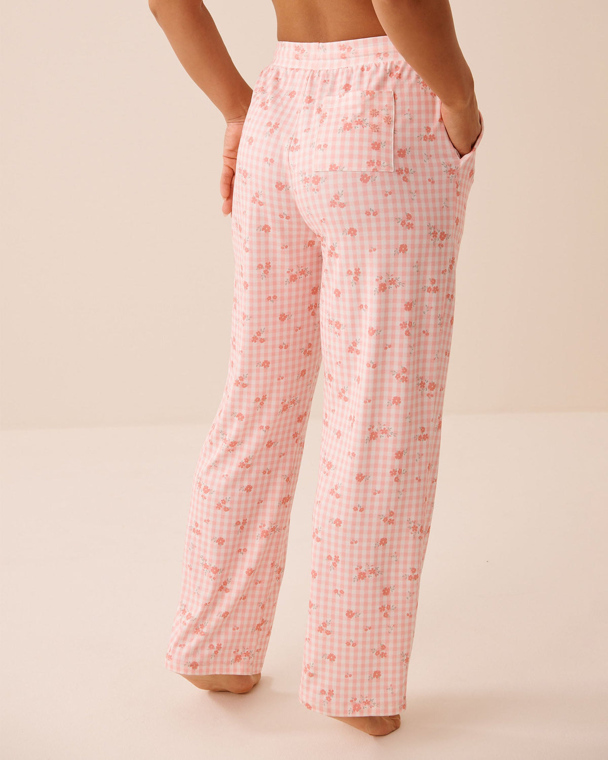 La vie en Rose Floral Gingham Super Soft Pajama Pants