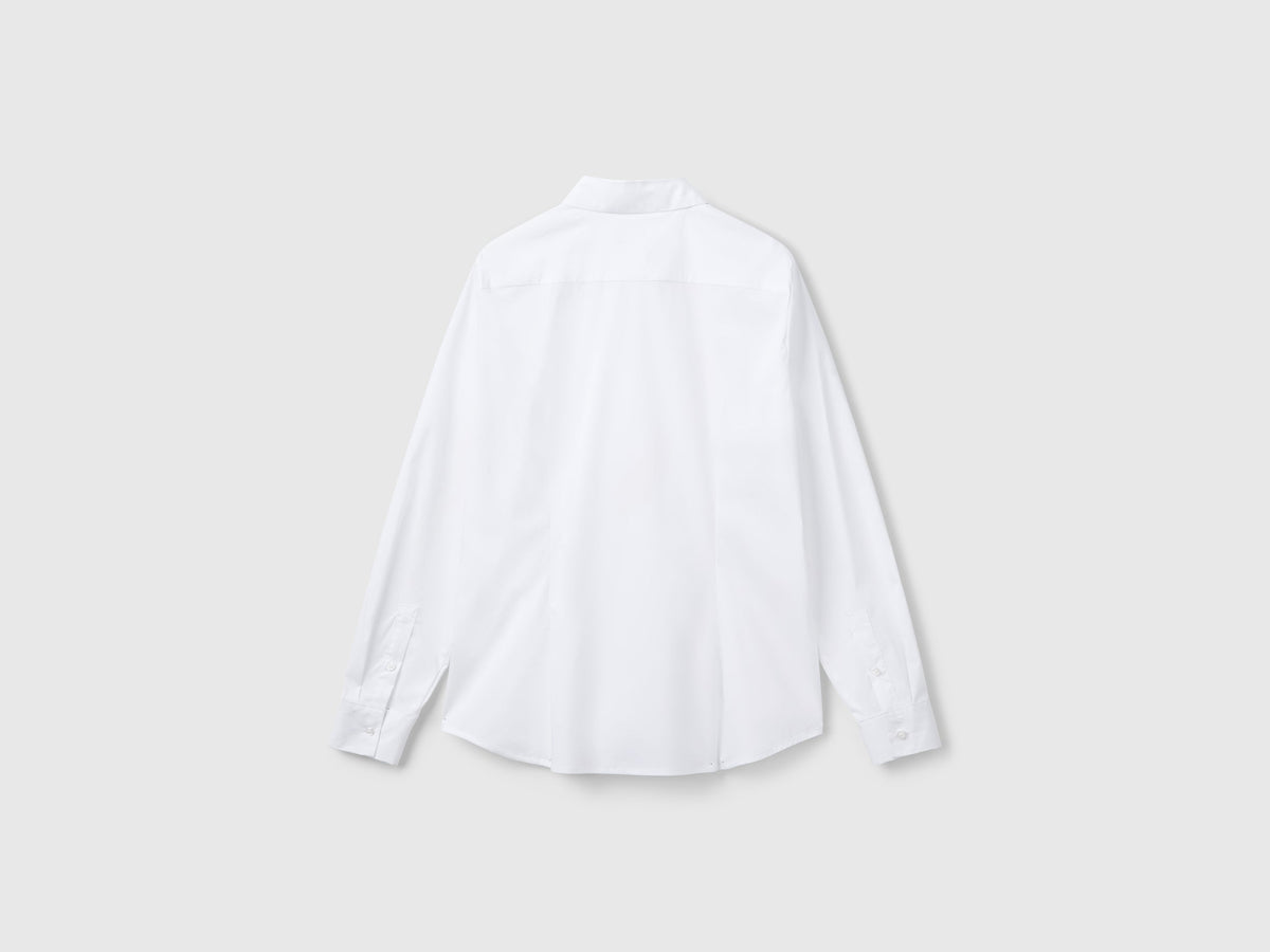 Benetton Shirt in stretch cotton blend