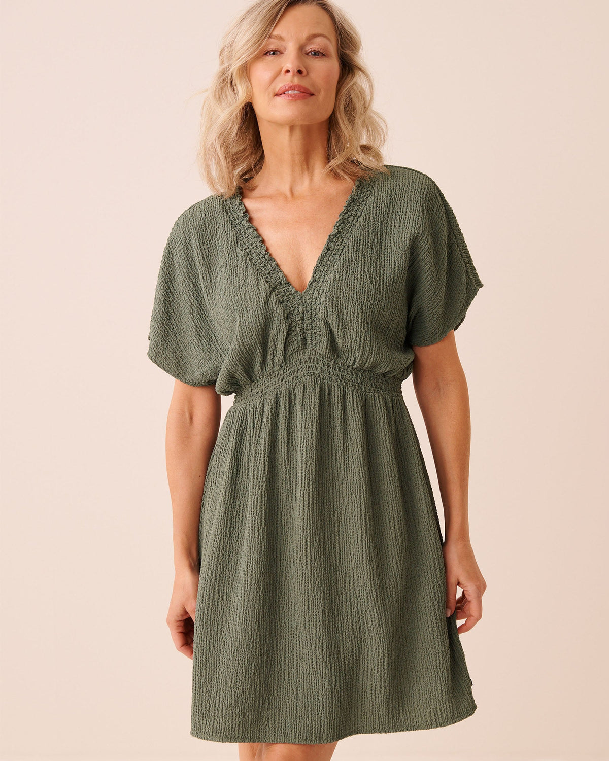 La vie en Rose Short Crinkle Dress