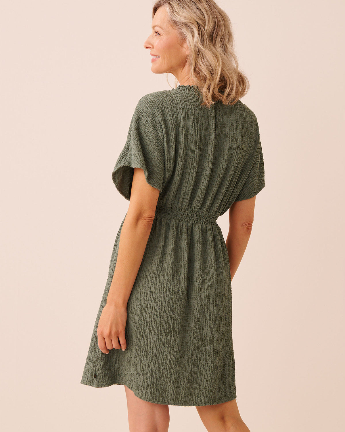La vie en Rose Short Crinkle Dress