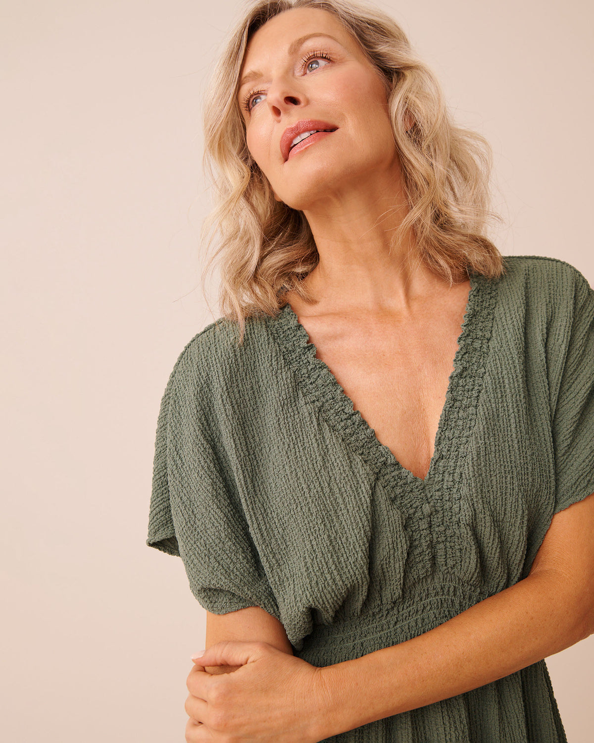 La vie en Rose Short Crinkle Dress