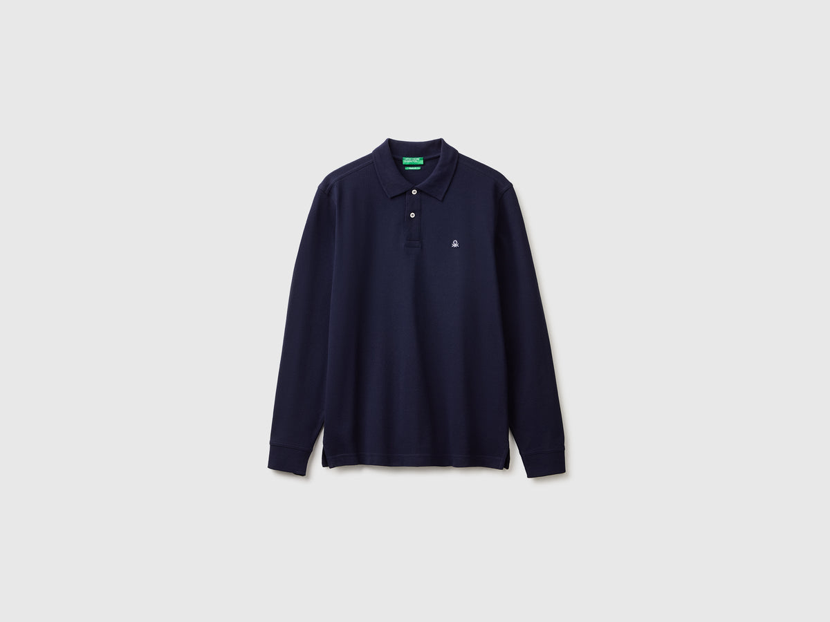 Benetton Long sleeve cotton polo