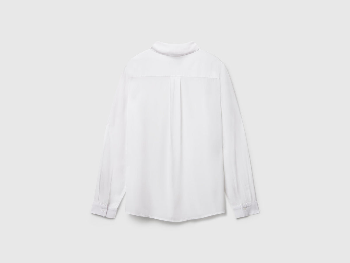 Benetton Regular fit shirt in viscose