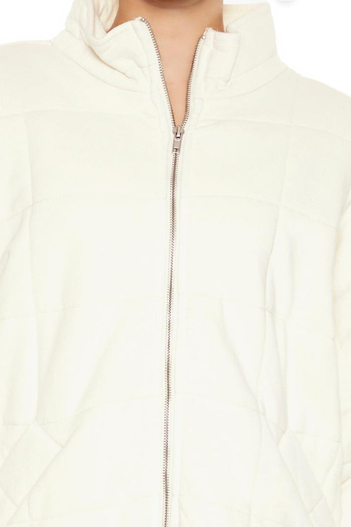 Forever 21 Quilted Zip-Up Jacket