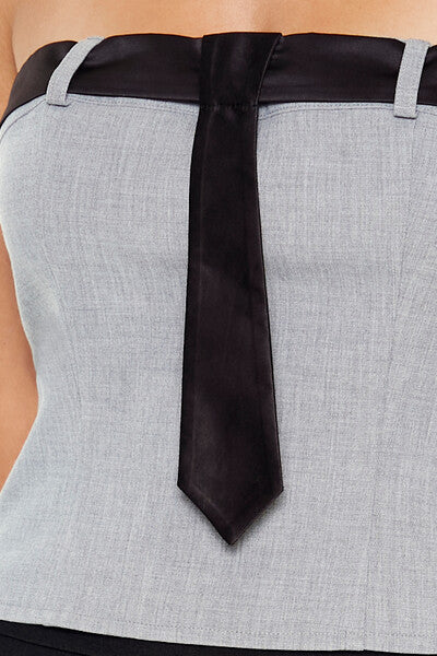 Forever 21 Necktie Tube Crop Top