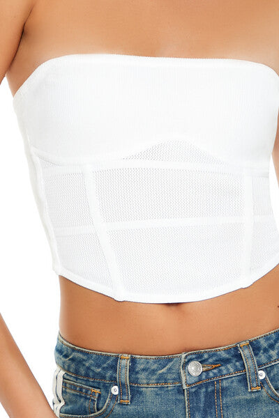 Forever 21 Sweater-Knit Tube Crop Top