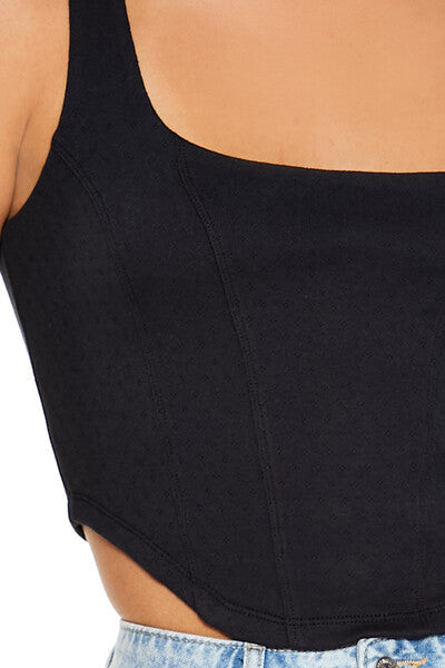 Forever 21 Pointelle Knit Crop Top