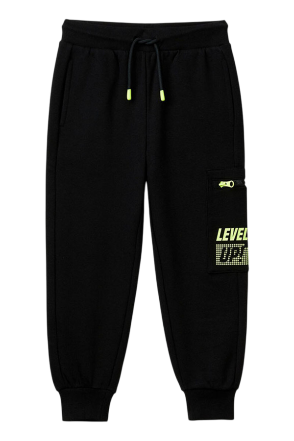 Benetton-Gamer Joggers-Black-10-11 Years