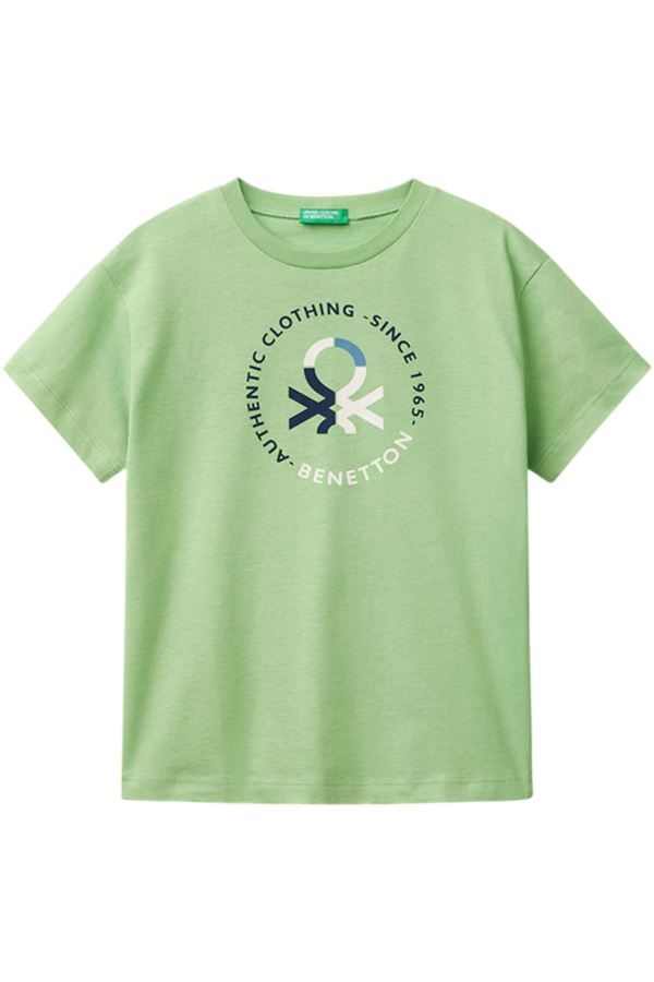 Benetton-Short Sleeve TShirt-Mint Green-7-8 Years