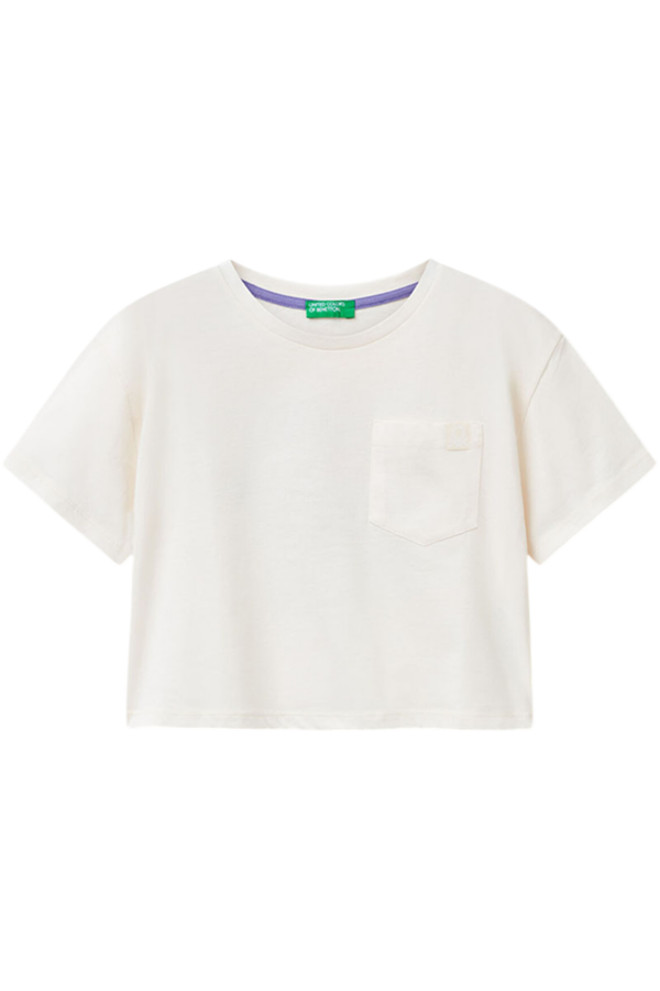 Benetton-Boxy Fit TShirt-Pink-6-7 Years