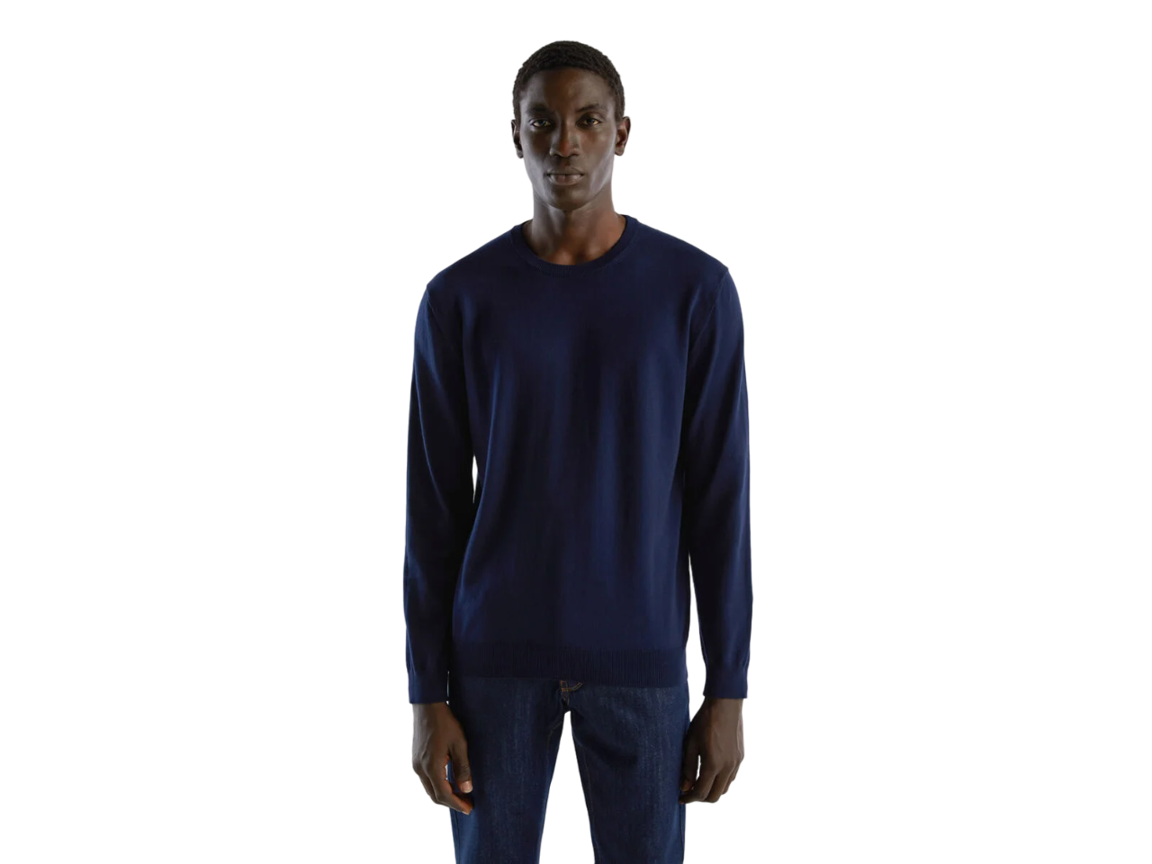 1098U1I76_016-1-Photoroom Benetton-Crew Neck Sweater-Navy Blue-S