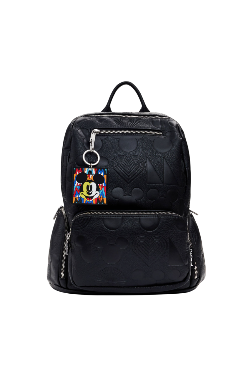 25-SAKP04-2000-1-Photoroom Desigual-Mickey Mouse embossed backpack-Black-One Size