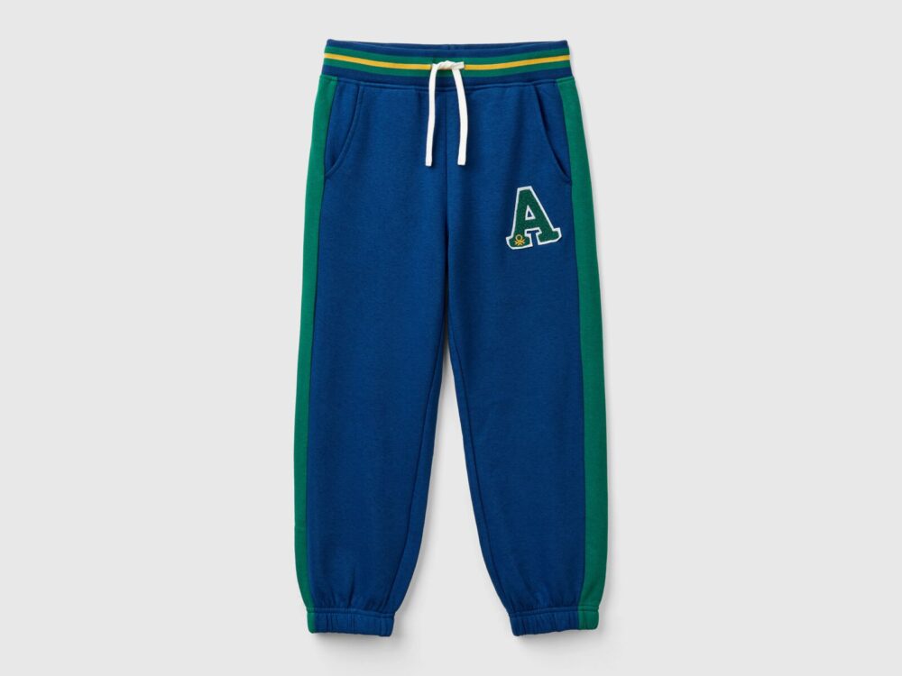 Benetton-Sweatpants With Stripes For Kids-Multicolour-6-7 Years