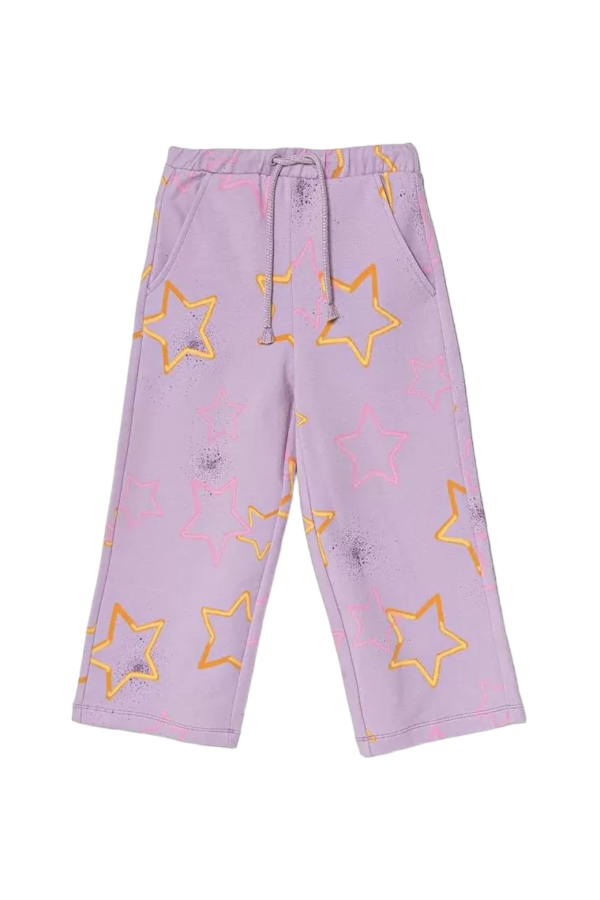 Benetton-Printed Pants-Lilac-5-6 Years