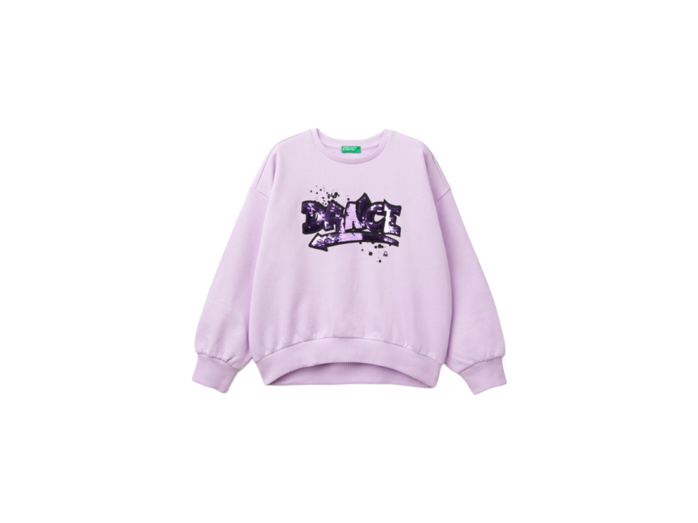 3J68C10K0_054-1-Photoroom Benetton-Sequins Long Sleeve Sweatshirt-Lilac-10-11 Years