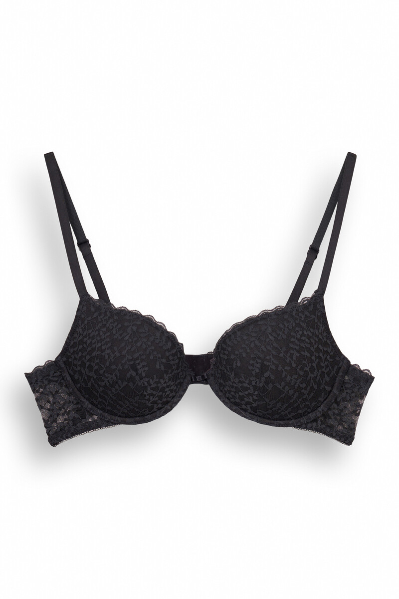 5668232-1 Women Secret-Beautiful Classic Bra-Dark Grey-36B