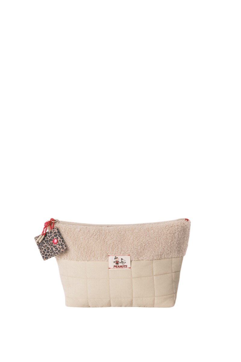 194 Women Secret-Large padded Snoopy toiletry bag-Beige-U