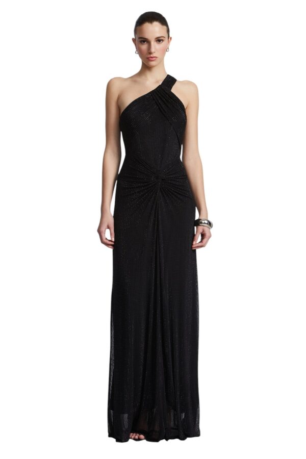 BCBGMAXAZARIA-TWIST HOT FIX GOWN-Black-2
