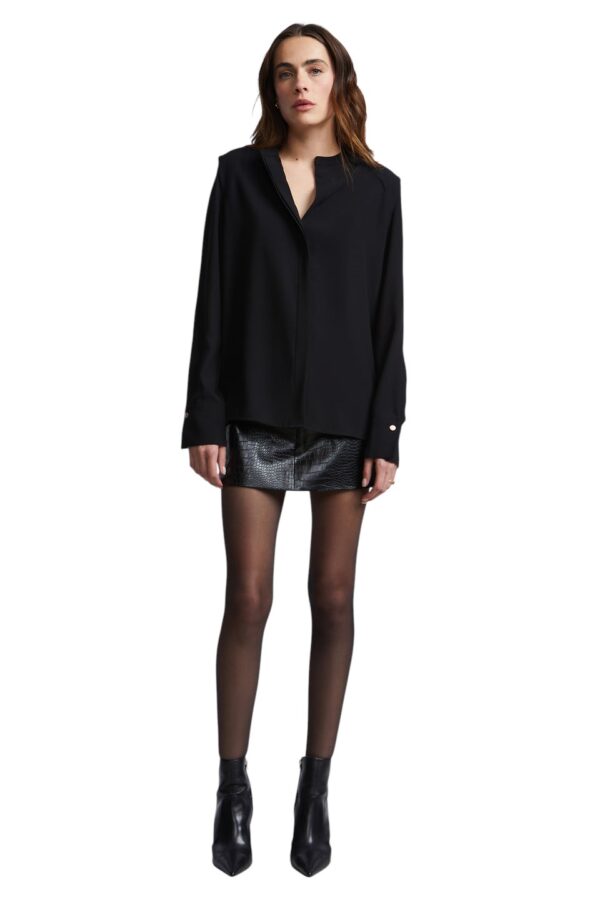 BCBGMAXAZARIA-Maura Blouse For Women-Black-12