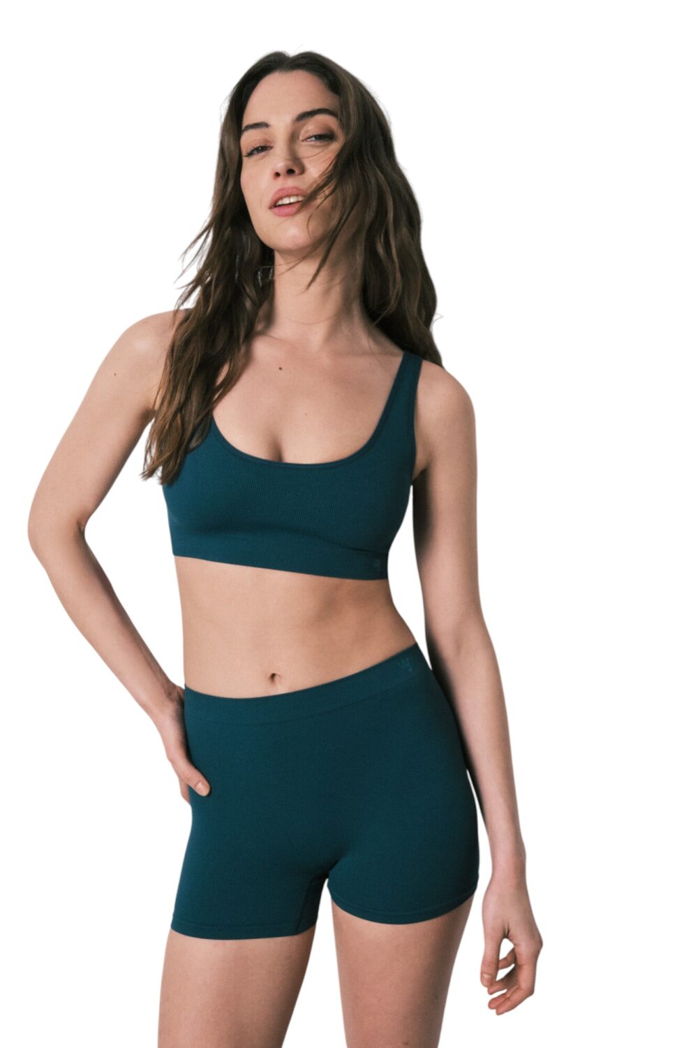 Women Secret-Seamless top-Green-XL