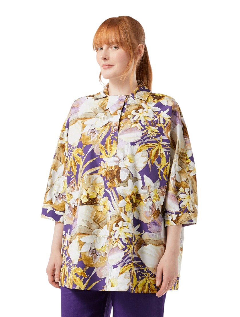 18 Marina Rinaldi-Cotton poplin tunic -Multicolour-27